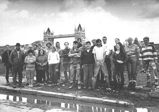 Hays Wharf 1986 Excavation Group Photo