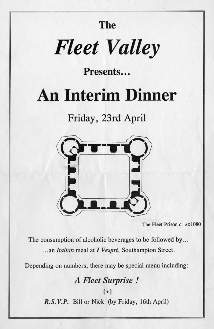 Fleet Valley Dinner Poster