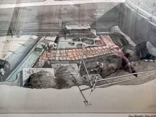 Fine drawing by John Pearson undertaken in March 1988