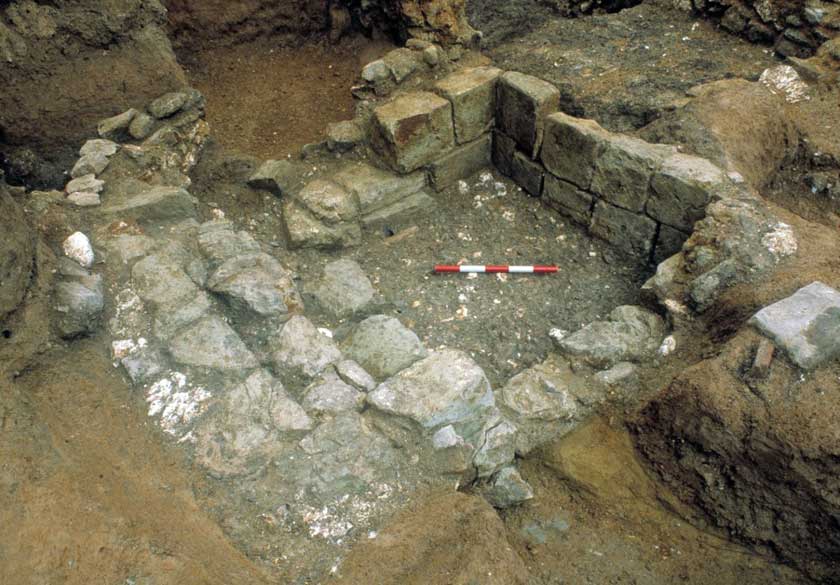 View of the 81-7 Gresham Street mikveh discovered in 1986 (looking north-east) Photo by permission: MOLA ©MOLA&nbsp; Photographer Maggie Cox